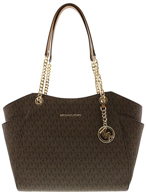 michael kors jet set chain item md gather shoulder tote|Michael Kors large open tote.